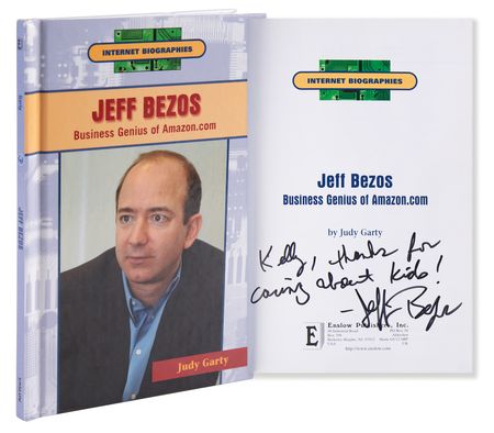 Lot #4196 Jeff Bezos Signed Book - Internet