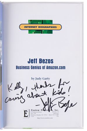 Lot #4196 Jeff Bezos Signed Book - Internet Biographies - Image 4