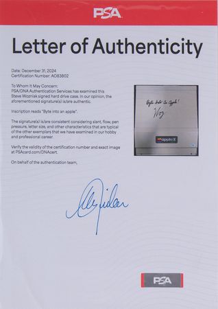 Lot #4051 Steve Wozniak Signed Apple II Plus Computer: 