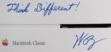 Lot #4064 Steve Wozniak Signed Macintosh Classic Computer Set: 
