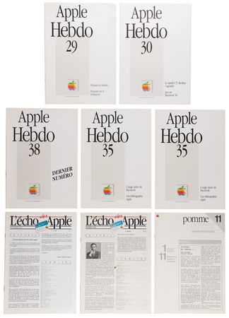 Lot #4160 Apple France Lot of (11) Promotional Publications and Posters - Image 2