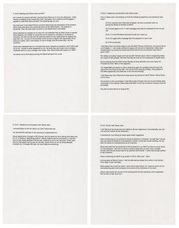 Lot #4030 Del Yocam's Archive of Typed Meeting Notes and Letter Drafts to Steve Jobs During NeXT Recruitment (1991) - Image 4