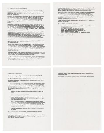 Lot #4030 Del Yocam's Archive of Typed Meeting Notes and Letter Drafts to Steve Jobs During NeXT Recruitment (1991) - Image 7