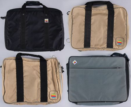 Lot #4151 Apple Computer (4) Rainbow Logo Carrying