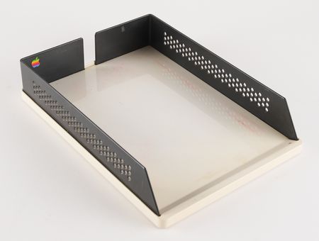 Lot #4121 Apple Computer (12) Annual Reports, Shareholder Reports, and Rainbow Logo Desk Tray (1984-1995) - Image 4