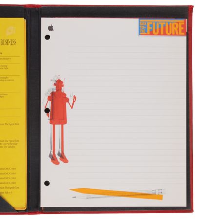 Lot #4127 Apple Computer (4) Presentation Folders and Unused Stationery - Image 2