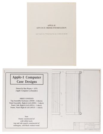 Lot #4046 Apple II Computer (6) Original Engineering Blueprints - From the Collection of Ron Wayne - Image 8