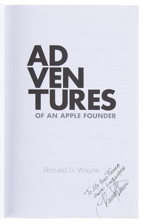 Lot #4035 Ron Wayne Collection of (5) Typed Letters Signed to Apple Confidential Author Owen Linzmayer, with Hand-Drawn Map, Apple-Founding Notes, and Inscribed Books - Image 10