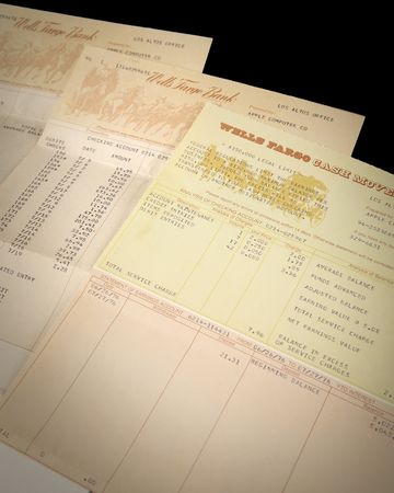 Lot #4005. Steve Jobs: July 1976 Wells Fargo Account Statements for Apple Computer Co. - Tracing the Funds Behind Early Apple-1 Production