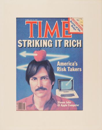 Lot #4018. Steve Jobs 1982 Time Magazine Cover Display, from the Jobs Family Home in Los Altos