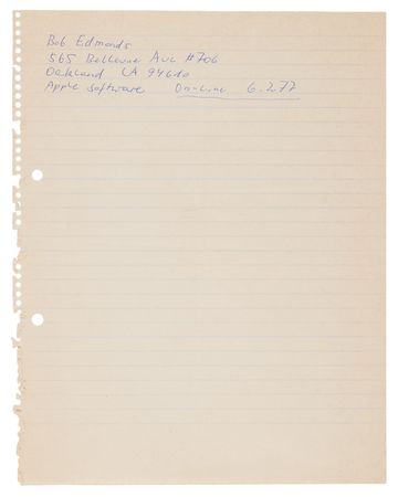 Lot #4040 Apple-1 Computer - The 'Neumark' Apple-1 - 'Byte Shop'-Style in a Unique Smith-Corona Typewriter Case with Original Documentation, Sold Internationally in 1977 - Image 33