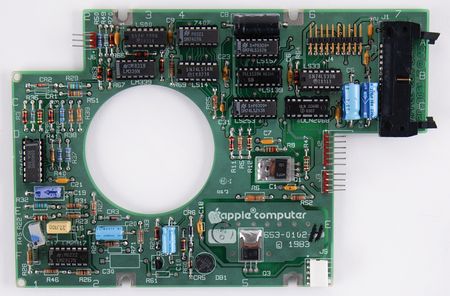 Lot #4055 Apple Lisa 1 Twiggy Hardware Collection of (7) Components Including an Original “Lisa” Front Bezel, Motherboard/Backplane Assembly, and Drive PCBs - Image 5
