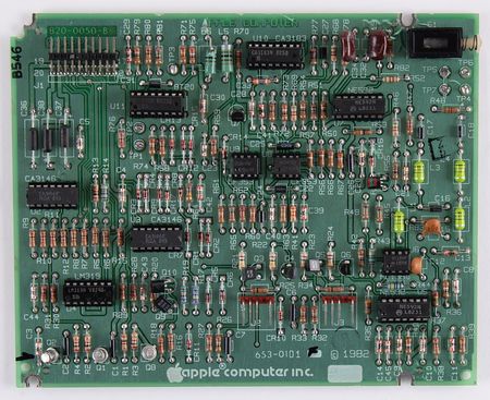 Lot #4055 Apple Lisa 1 Twiggy Hardware Collection of (7) Components Including an Original “Lisa” Front Bezel, Motherboard/Backplane Assembly, and Drive PCBs - Image 9