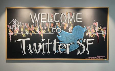 Lot #4187 Twitter Inc. 'Welcome to Twitter SF'