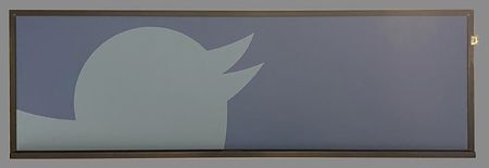 Lot #4191 Twitter Inc. 'Bird Logo' Messaging Board
