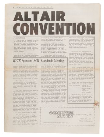 Lot #4178 Paul Terrell's MITS Computer Notes Newsletters (8): July 1975–September 1976 - Image 4