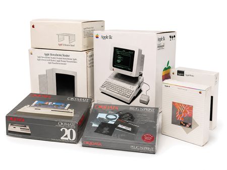 Lot #4059 Apple IIc Computer in Sealed Original Retail Box, with Factory-Sealed Monitor, AppleWorks, ProDOS Kit, and Accessories - Image 1
