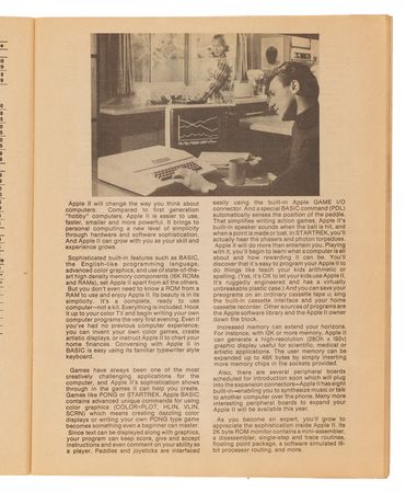 Lot #4042 Apple-1 Computer Preliminary Apple BASIC Users Manual (October 1976) - Image 23