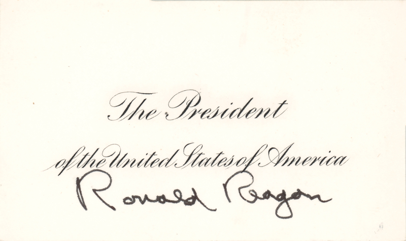 Lot 51 Ronald Reagan Signature