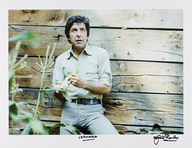 Lot 420 Leonard Cohen Oversized Photograph by John Rowlands