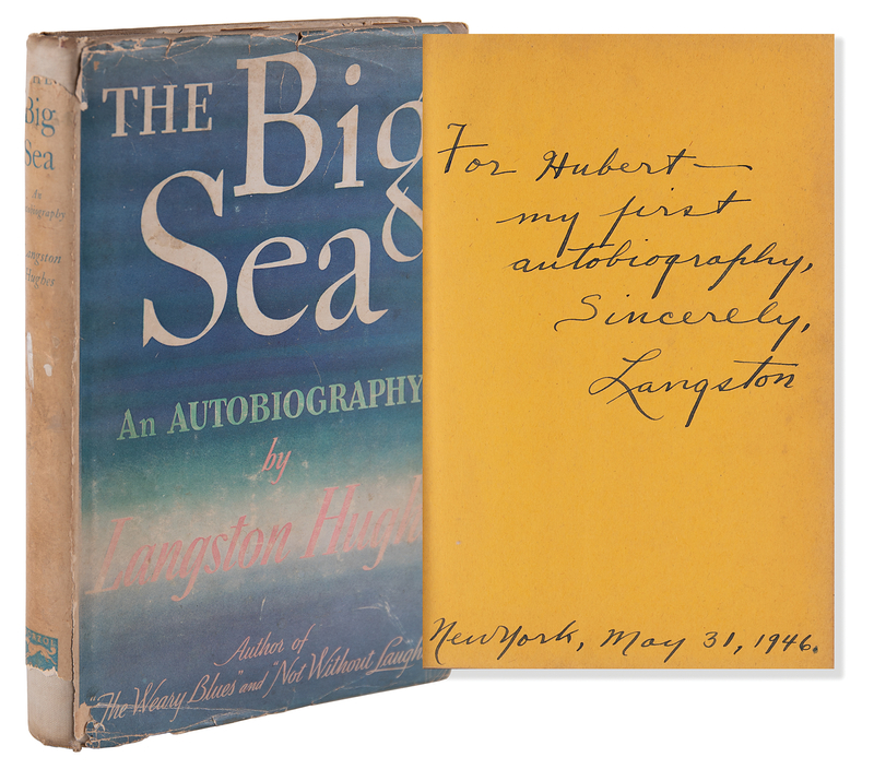 Lot 297 Langston Hughes Signed Book - The Big Sea