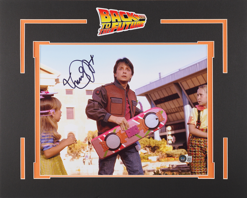 Lot 527 Michael J. Fox Oversized Signed Photograph