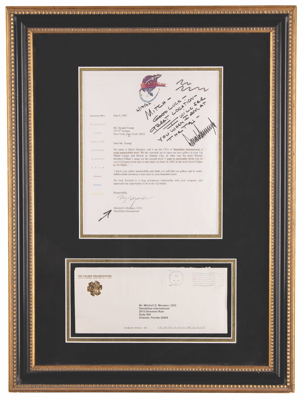 Lot 65 Donald Trump Autograph Note Signed - 