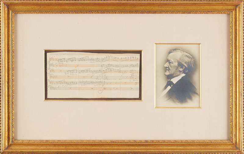 Lot 365 Richard Wagner Handwritten Musical Manuscript from 'Tannhäuser'