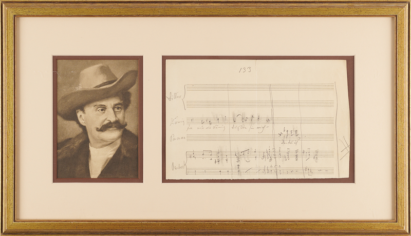 Lot 361 Johann Strauss II Handwritten Musical Manuscript from 'Ritter Pázmán' - His Only Full Grand Opera