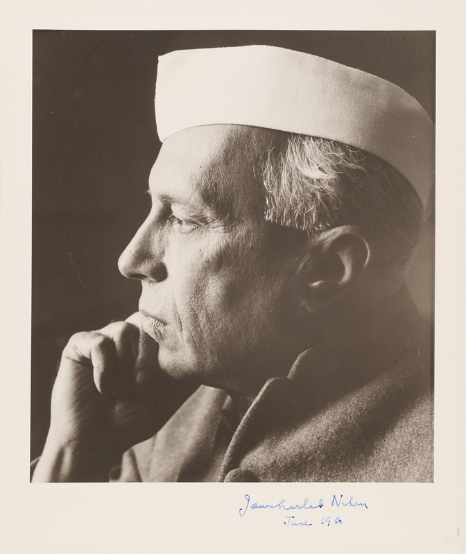 Lot 147 Jawaharlal Nehru Signed Photograph