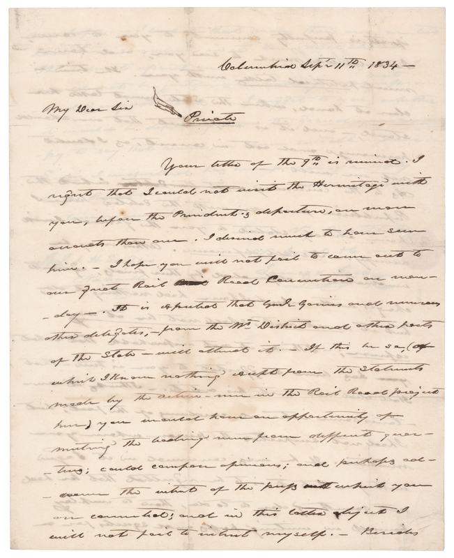 Lot 5 James K. Polk Autograph Letter Signed on Democratic Unity in Tennessee - 