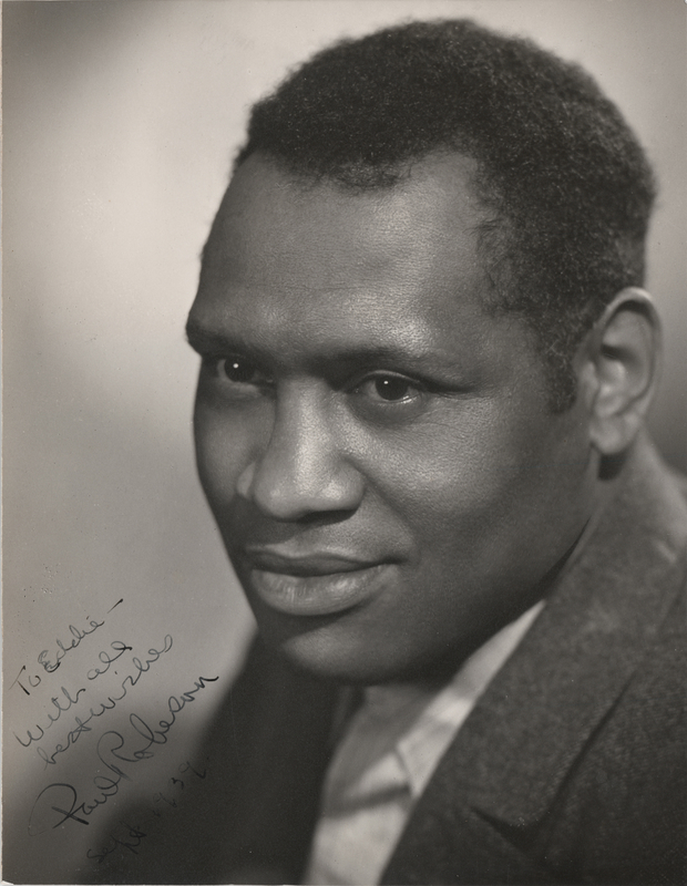 Lot 551 Paul Robeson Signed Photograph