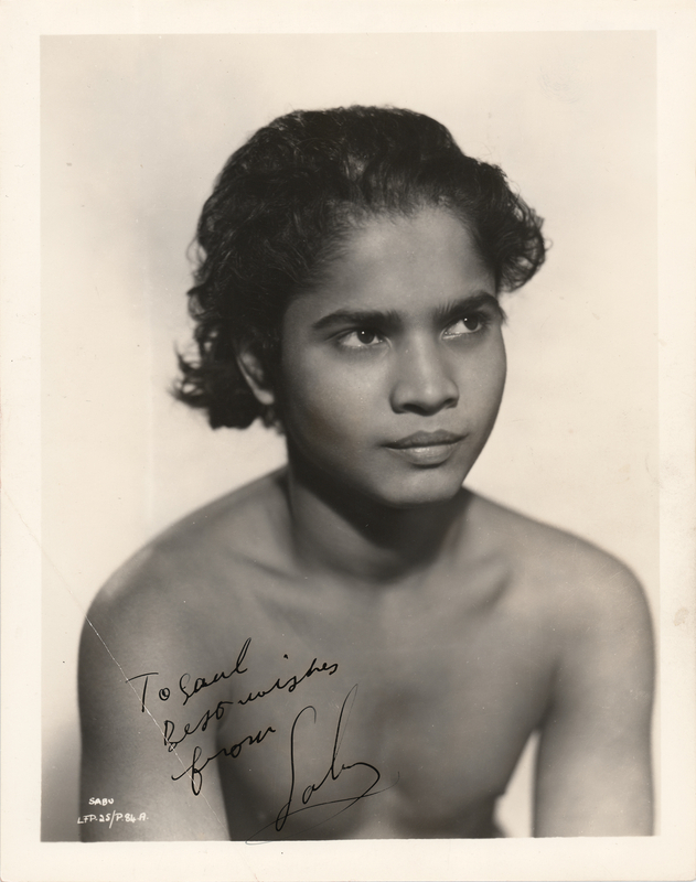 Lot 553 Sabu Signed Photograph
