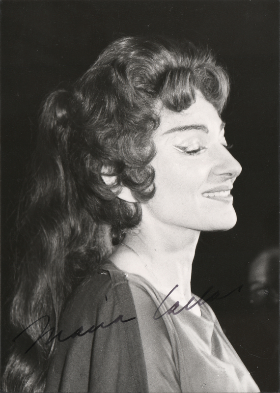 Lot 394 Maria Callas Signed Photograph