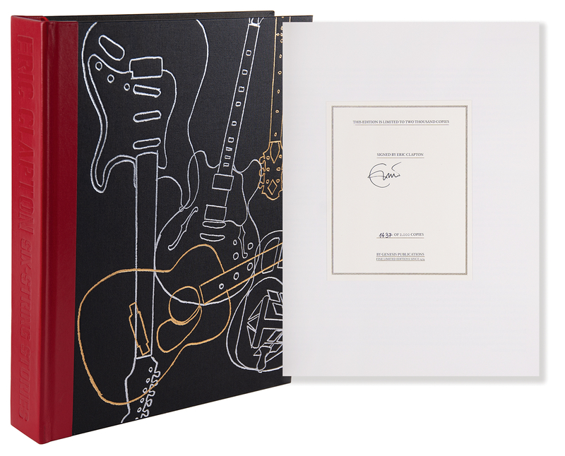 Lot 415 Eric Clapton Signed Book - Six String Stories: The Crossroads Guitars (Ltd. Ed. #1437/2000)