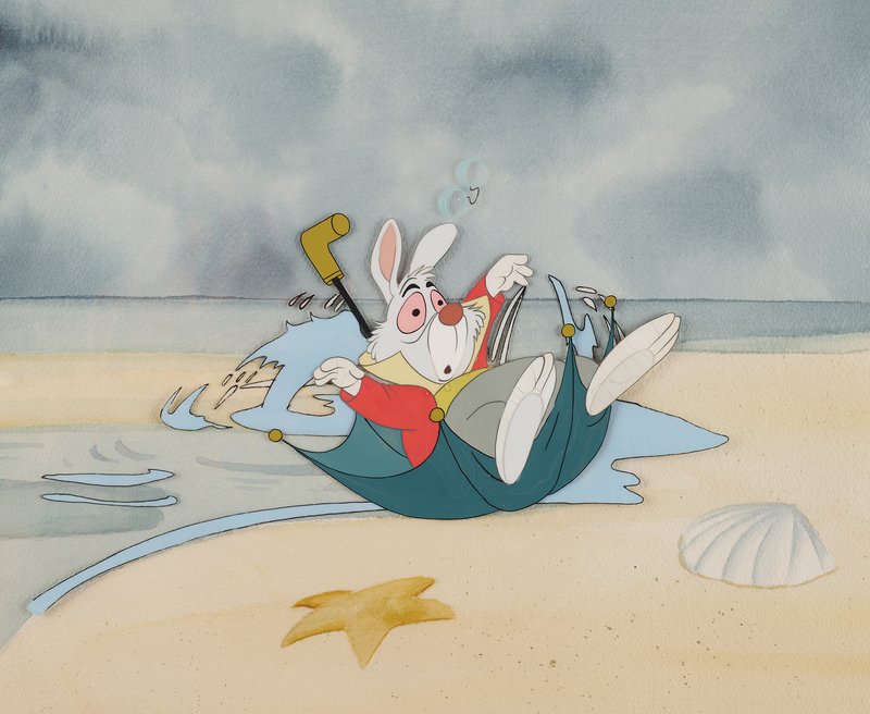 Lot 687 White Rabbit production cels from Alice in Wonderland