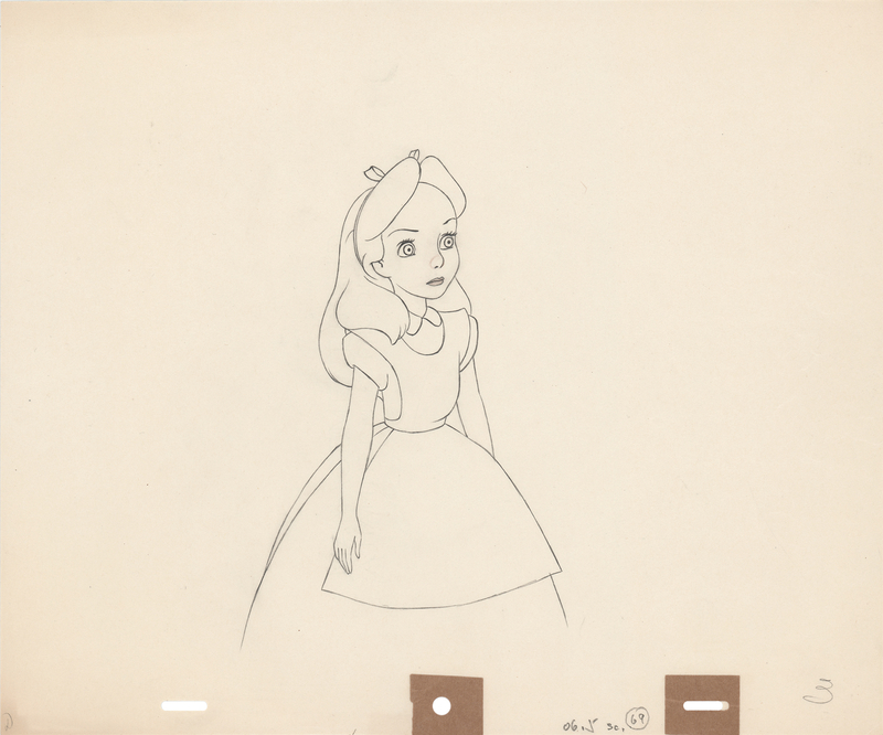 Lot 679 Alice production drawing from Alice in Wonderland
