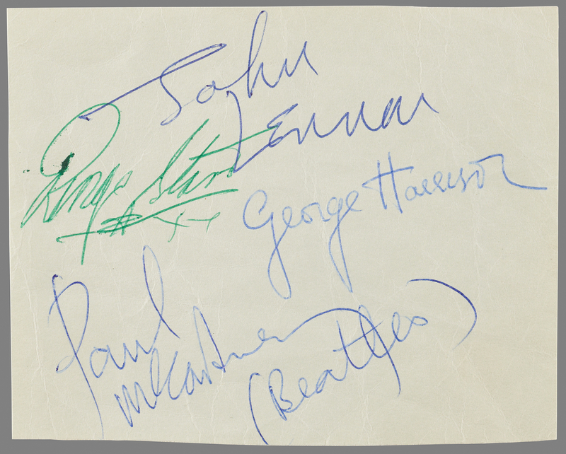 Lot 369 Beatles Signatures - Adelphi Theatre, Slough (May 18, 1963)