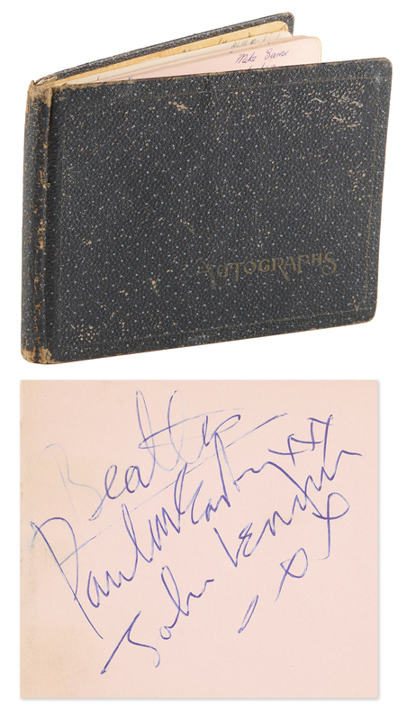 Lot 372 Beatles: John Lennon and Paul McCartney Signatures - ABC Theatre, Romford (March 20, 1963)