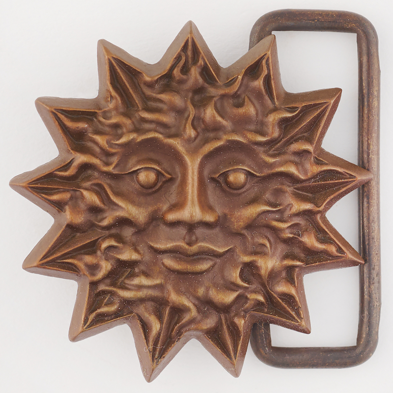 Lot 441 Grateful Dead: Owsley Stanley Bronze 'Sun Face' Belt Buckle