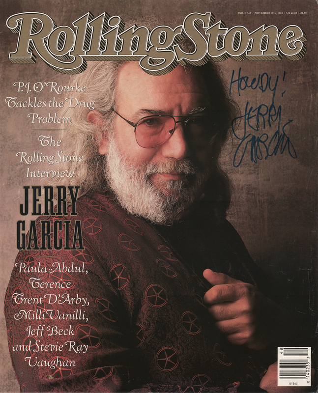 Lot 436 Grateful Dead: Jerry Garcia Signed Rolling Stone Cover