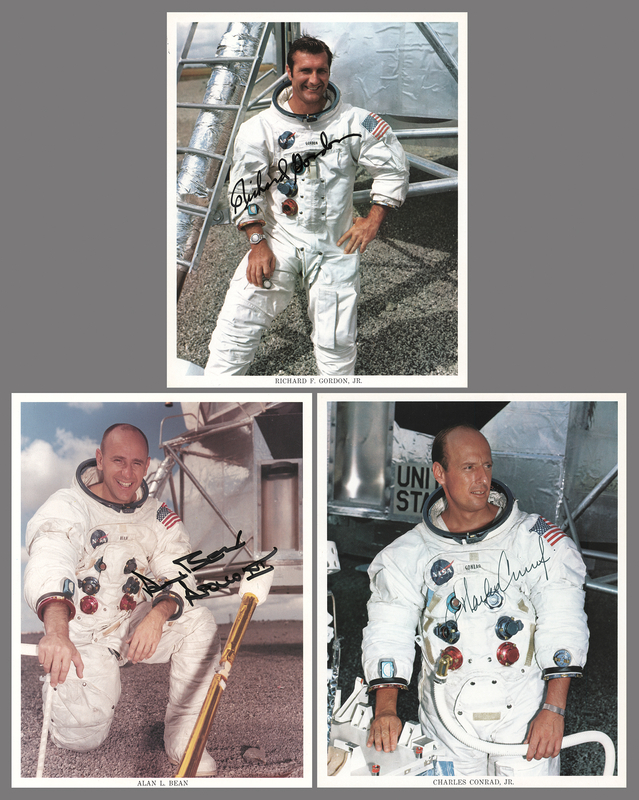 Lot 181 Apollo 12 (3) Signed Photographs