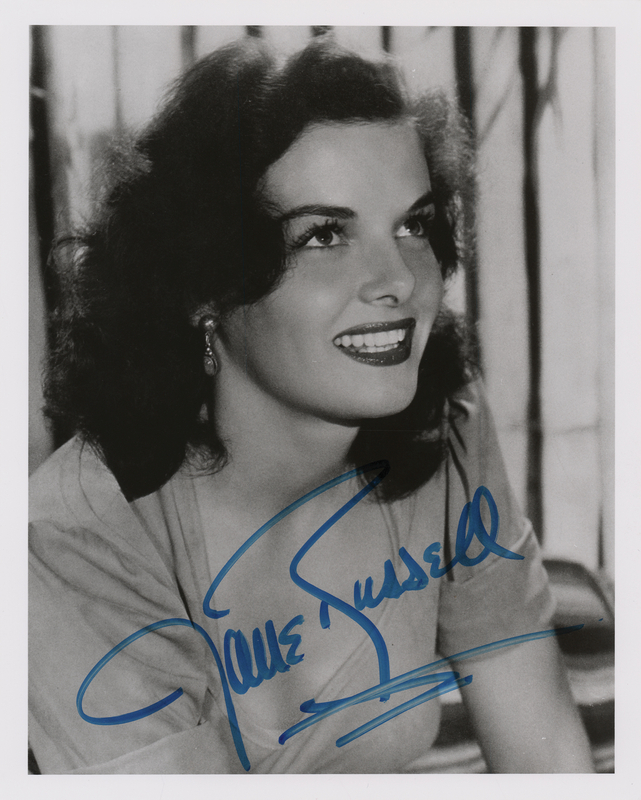 Lot 552 Jane Russell Signed Photograph