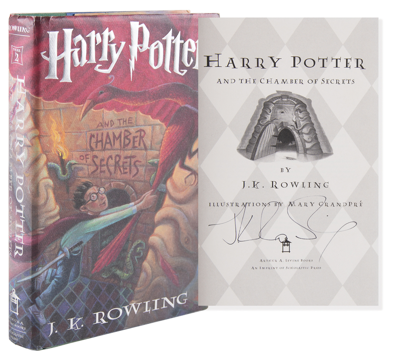 Lot 318 J. K. Rowling Signed Book - Harry Potter and the Chamber of Secrets