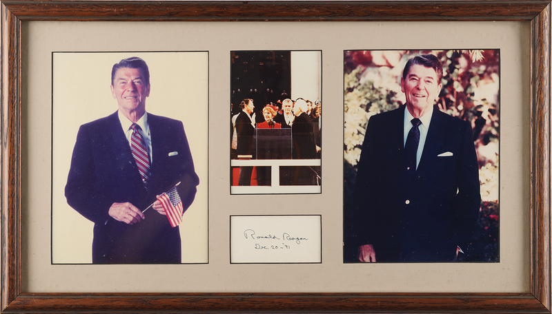 Lot 55 Ronald Reagan Signature