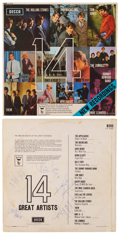 Lot 385 Rolling Stones Signed Album - The Lord's Taverners Charity Album