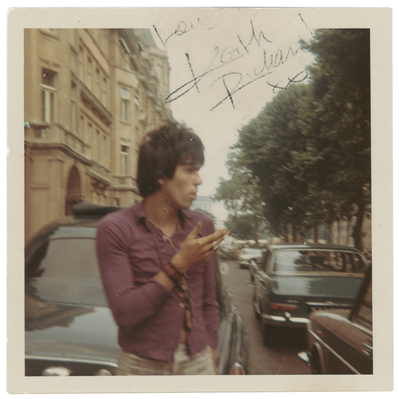 Lot 487 Rolling Stones: Keith Richards Signed Candid Photograph (c. 1967)