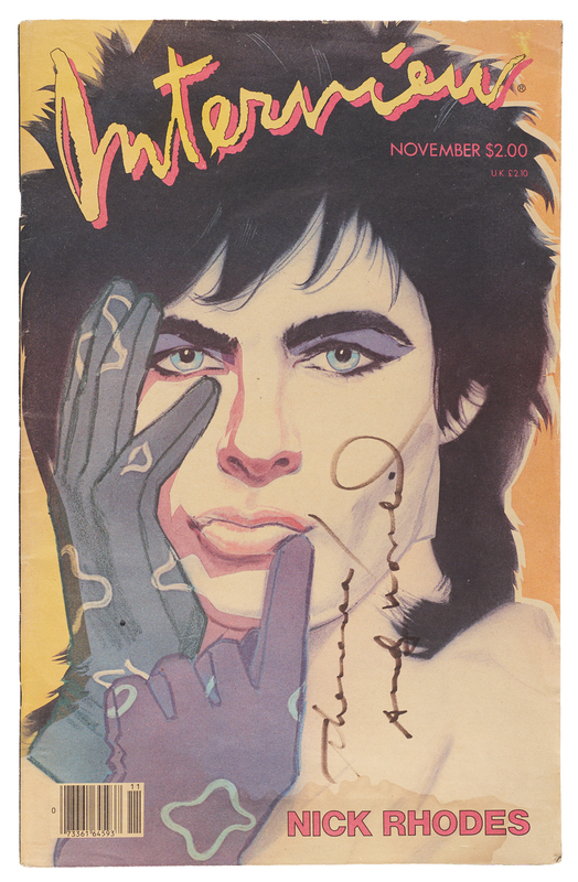 Lot 233 Andy Warhol Signed Interview Magazine