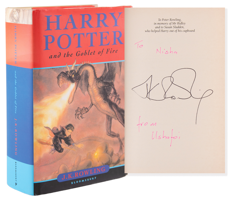 Lot 319 J. K. Rowling Signed Book - Harry Potter and the Goblet of Fire
