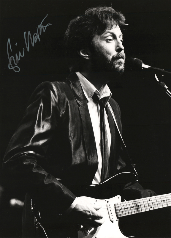 Lot 416 Eric Clapton Signed Oversized Photograph